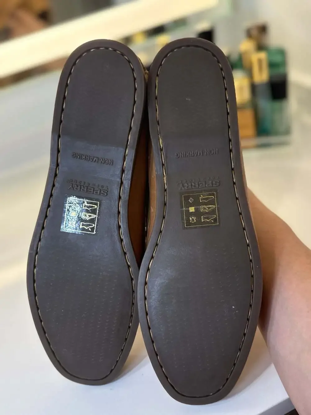 New Sperry Authentic Original 2-Eye Brown Leather Boat Shoes Sz 10.5
